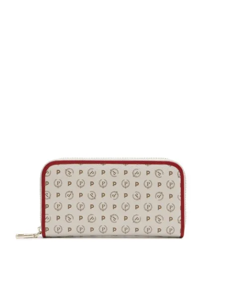 Cartera de piel para mujer con cremallera Pollini