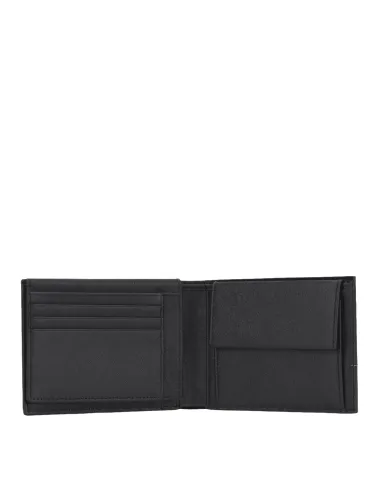 Piquadro Charlie Men's wallet with flip up ID window black