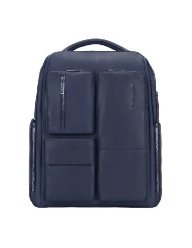 Piquadro Ronnie Großer Computer und iPad®Pro 12,9" Rucksack blau