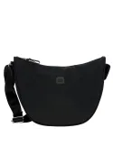 Brics Small shoulder bag in recycled nylon black-black