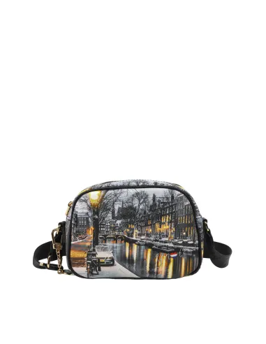 Ynot Small shoulder bag with zip closure Amsterdam Snow