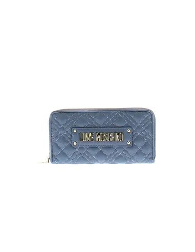 Love Moschino Gestepptes Damen-Portemonnaie denim