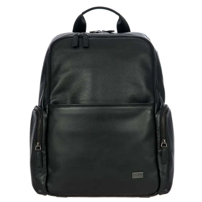 Brics Torino Large business leather backpack black