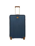 Trolley Groß Polycarbonat und leder Brics blau