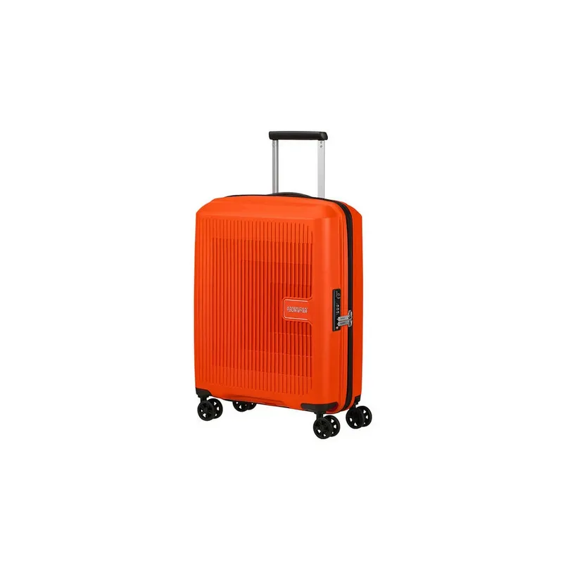 American Tourister Expandierbarer Aerostep Polypropylen Kabinentrolley orange aus