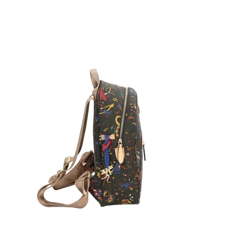 Mochila para mujer Piero Guidi Magic Circus, Marrón