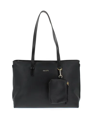 Brics Vittoria Shopping bag with zip closure black