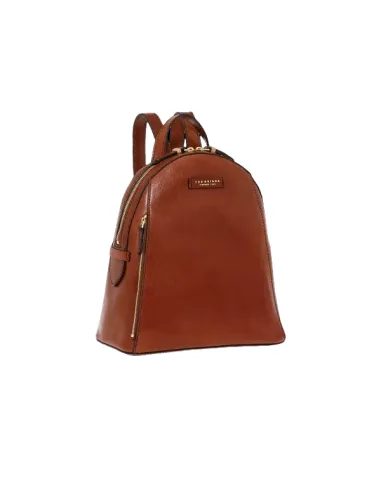 Leder-Rucksack für Frauen, braun The Bridge Costanza