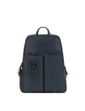 Piquadro Harper Leder PC-Rucksack, blau