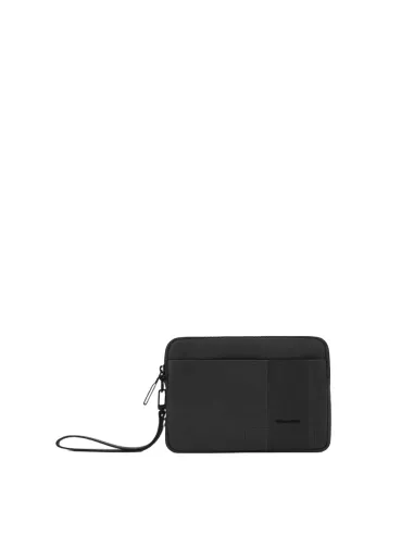 Pochette Tasche mit Kreditkartenfächern Piquadro Finn, schwarz