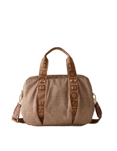 Borbonese handbag beige brown