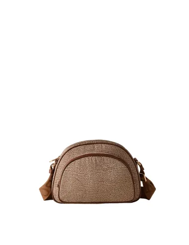 Borsa a tracolla Borbonese Beige-Marrone