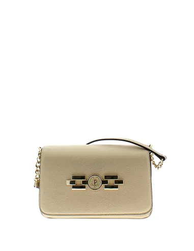 Pollini Women's cross-body bag with three compartments, gold