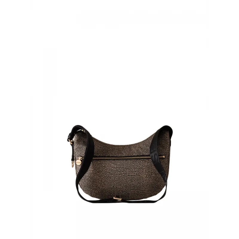 Borbonese luna bag small OP Natural black