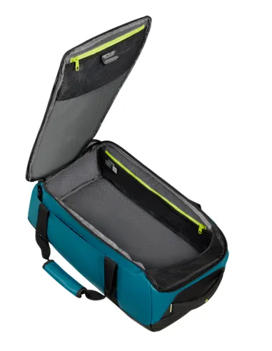 Borsone con portabilità a zaino Samsonite Ecodiver, blu-lime