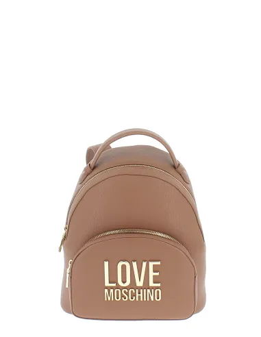 Love Moschino medium women's backpack, camel