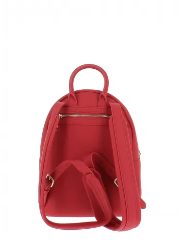 Love Moschino women s backpack with zip fastener red