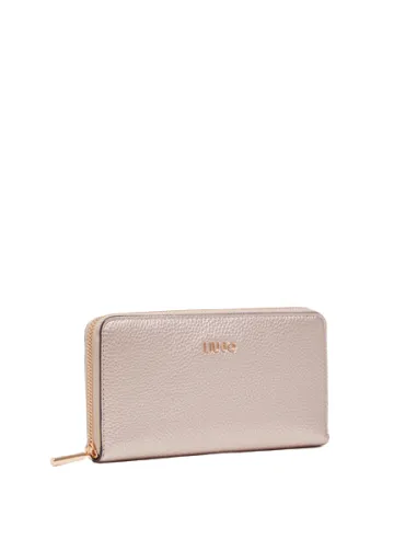 Liu Jo Women's wallet with zip fastener and 12 credit card slots, gold