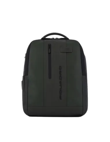 Piquadro Urban 14" Leather Computer Backpack, green