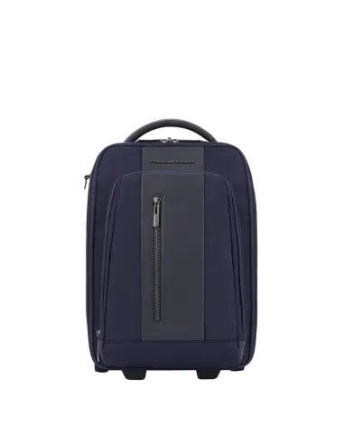 Piquadro Brief2 Cabin size, trolley/backpack with iPad® compartment, blue