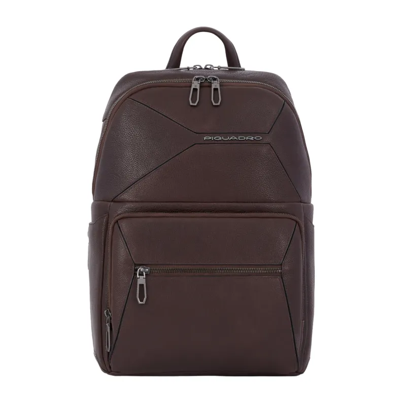 Piquadro discount backpack leather