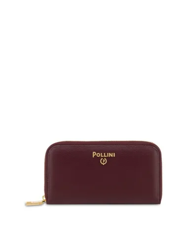 Cartera de piel para mujer con cremallera Pollini