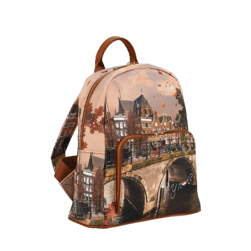 COACH®  Mini Saddle Bag Charm In Signature Canvas