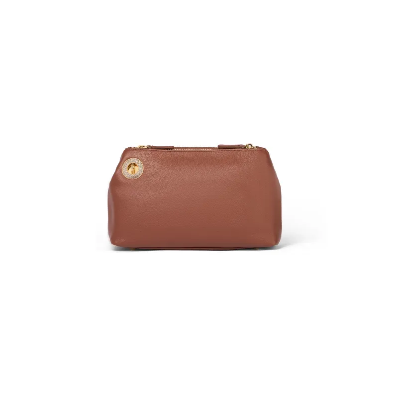 Petit sac en cuir pour femme Braccialini Nora marron