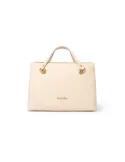 Borsa due manici in pelle Braccialini Nora, beige