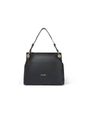 Damen Leder Schultertasche Braccialini Nora, schwarz