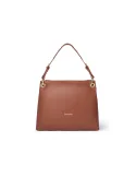 Damen Leder Schultertasche Braccialini Nora, braun