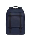 Piquadro David Computer-Rucksack mit zwei Fächern, blau