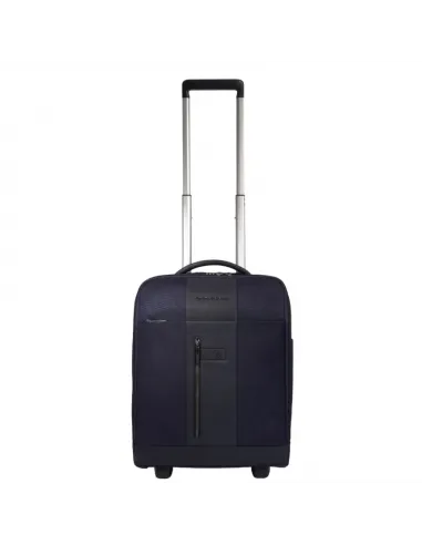 Piquadro Brief2 Kabinen- und Underseat-Trolley aus recyceltem stoff, blau