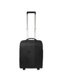 Piquadro Brief2 Kabinen- und Underseat-Trolley aus recyceltem stoff, schwarz