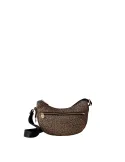 Borbonese Eco Line mini shoulder bag, op natural-black