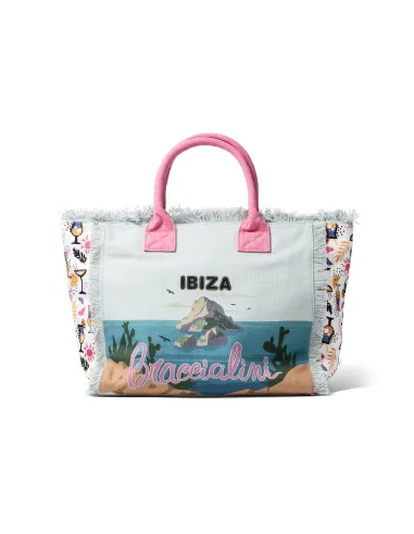 Braccialini Einkaufstasche aus Canvas, Ibiza