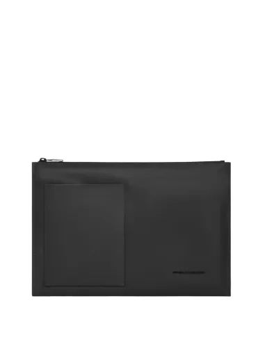 Pochette grande in pelle per iPad®Pro 12,9 Piquadro David, nera