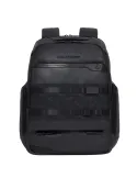 Piquadro FXP Leder Computer-Rucksack mit zwei Fächern, schwarz