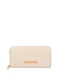 Love Moschino women's wallet, ivory