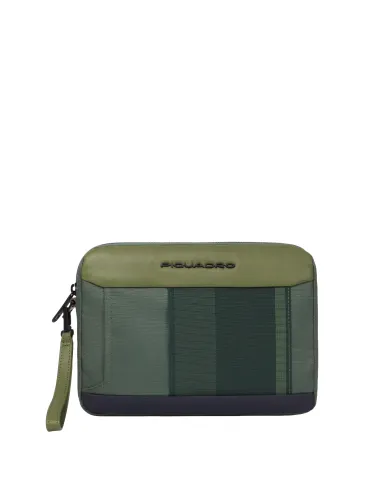 Piquadro Steve men's clutch bag, green