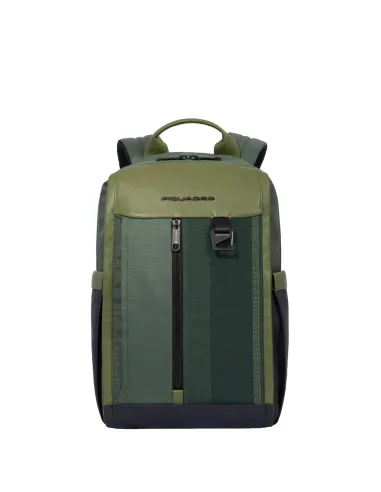 Piquadro Steve kleiner Laptop-Rucksack, grün