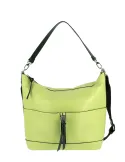 Rebelle Eirene leather shoulder bag, green