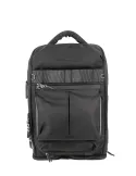 Piquadro Arne Computer and iPad®, LED-backpack in recycled fabric with shoe compartment, black