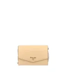 Pollini clutch bag with three compartments, beige