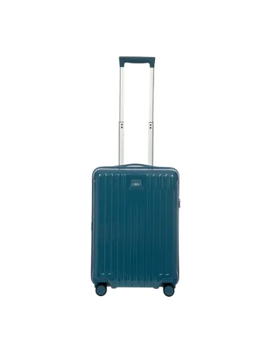 Bric's Positano carry-on trolley, petrol blue