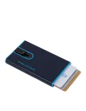 Kreditkartenhalter mit Schiebesystem Piquadro Blue Square, blau