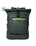 Piquadro Roll-Top computer backpack, green