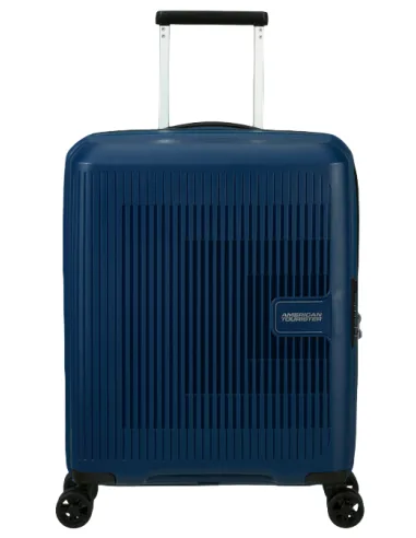 American Tourister Aerostep Expandierbarer Kabinentrolley aus Polypropylen blau