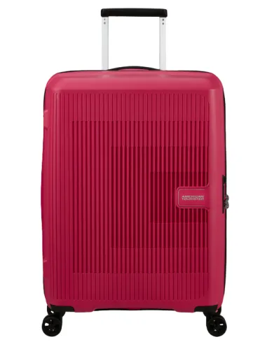 American Tourister Aerostep Medium expandable trolley, pink flash