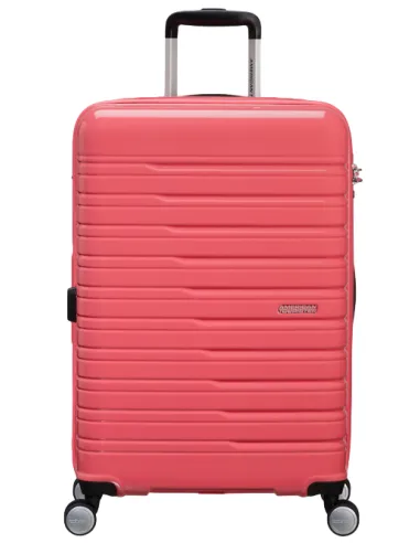 American Tourister Flashline Pop expandable medium trolley, coral pink